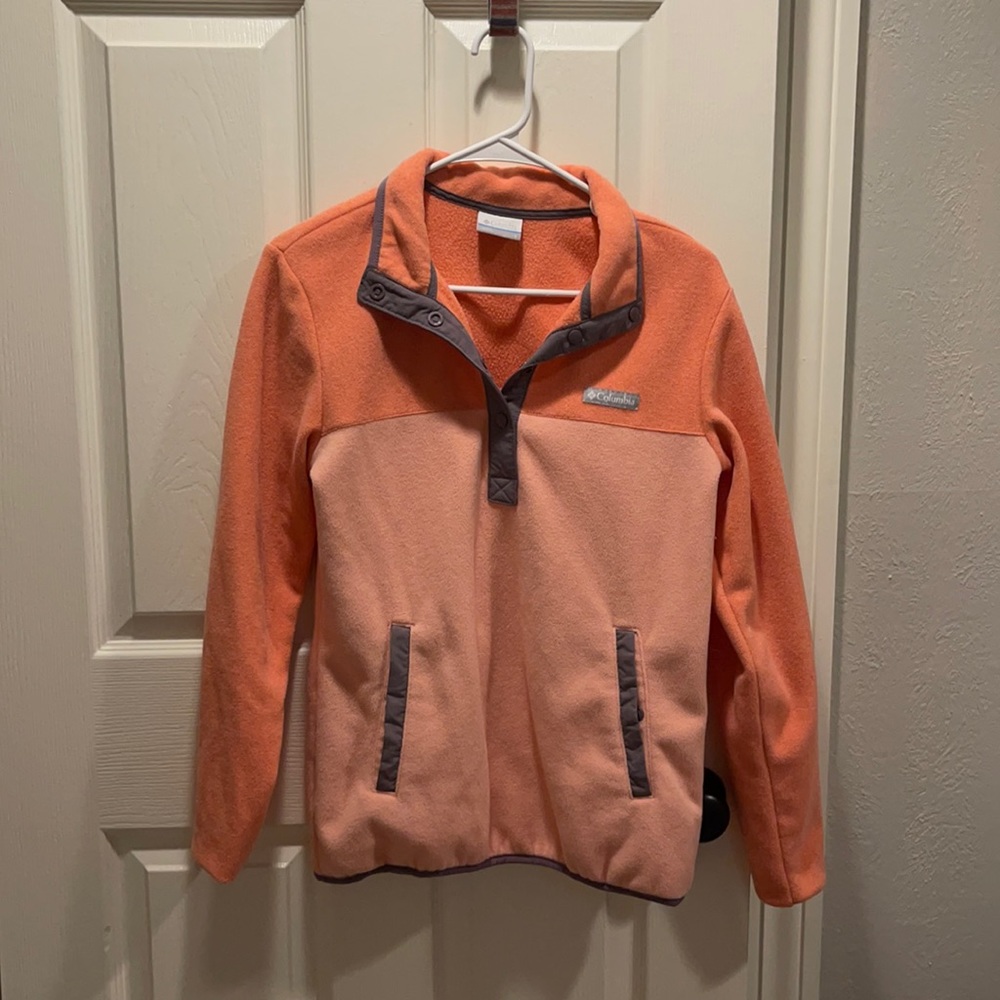 Columbia fleece 3 quarter pullover